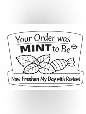Mint To Be Sticker Label - 100 Ct